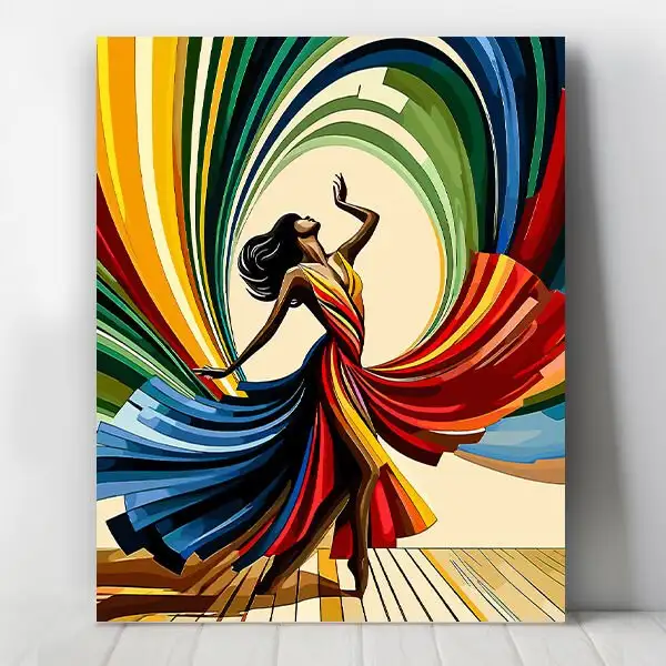 Dansın Büyüsü Sayılarla Boyama Seti 35x50 cm