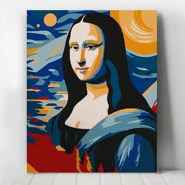 Monalisa Sayılarla Boyama Seti 30x40 cm